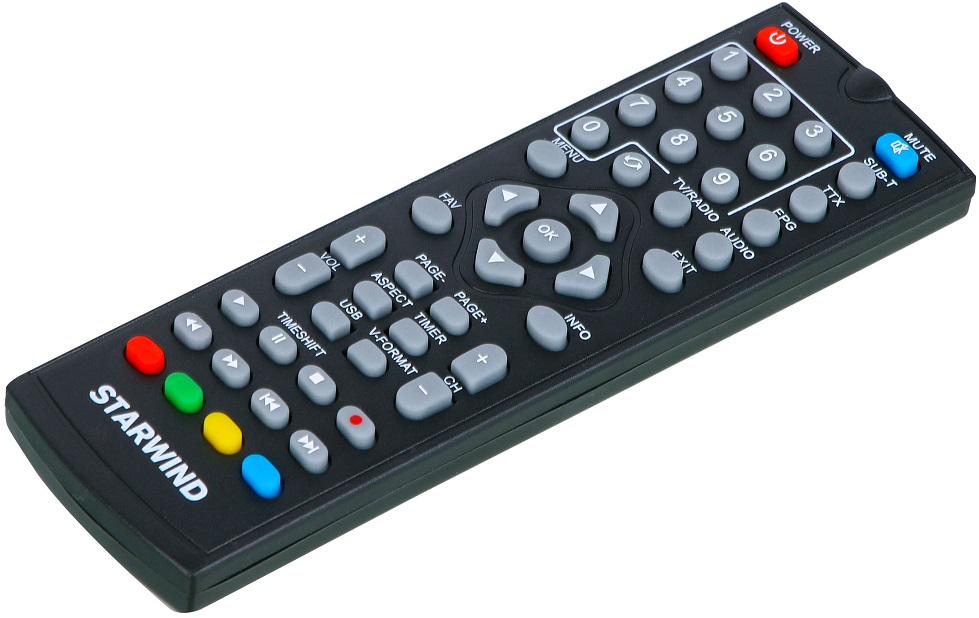 Тюнер для цифрового ТВ внешний / Медиа-проигрыватель Starwind CT-140 (1080p, DVB-T/T2/C, HDMI, JPEG, MKV, 2xUSB, Time Shift, black)