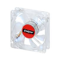 Вентилятор ExeGate Mirage (80x25B) (80x80x25mm, Ball, 2200rpm, 26dBa, 3pin, blue LED) OEM