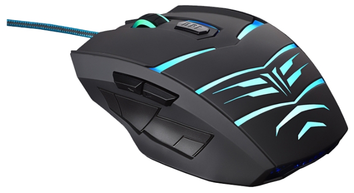 Мышь Oklick LEGACY 745G (USB, optical, 2400dpi, игровая, black-blue)