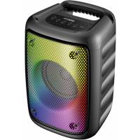 Колонка Hyundai H-PS1006 (30W, портативная, аккумулятор 1500mAh, до 7ч, Bluetooth5.0, AUX, USB до 32Gb, Micro SD до 32Gb, FM, MP3, пульт Д/У, караоке, black)
