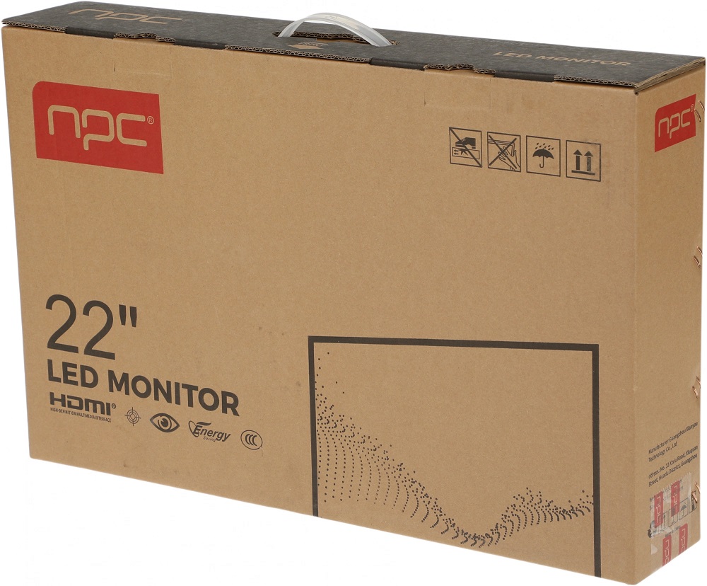 Монитор npc 21.45" MF2203-V black (1920x1080, 75Hz, 3 000:1, 178°/178°, 5ms (GTG), 200cd/m2, VA, HDMI)
