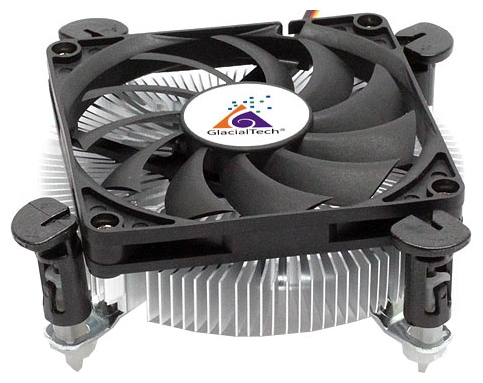 Вентилятор GlacialTech Igloo i620 Light (E) (1150/1151/1155/1156, 80mm, ball, Al, 2600rpm, 26dBa, push-pin, low-profile, 3pin, 65W) OEM