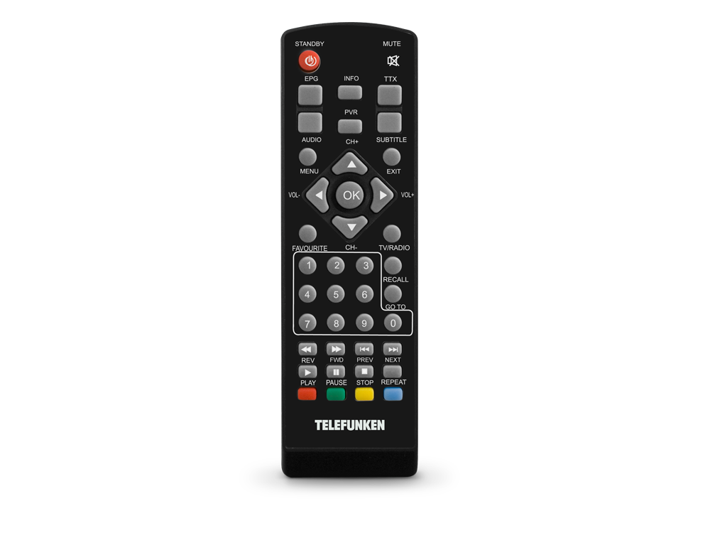 Тюнер для цифрового ТВ внешний / Медиа-проигрыватель Telefunken TF-DVBT211 (1080p, DVB-T/T2, HDMI, AVI, MKV, MP4, MP3, JPEG, USB, Time Shift, black)
