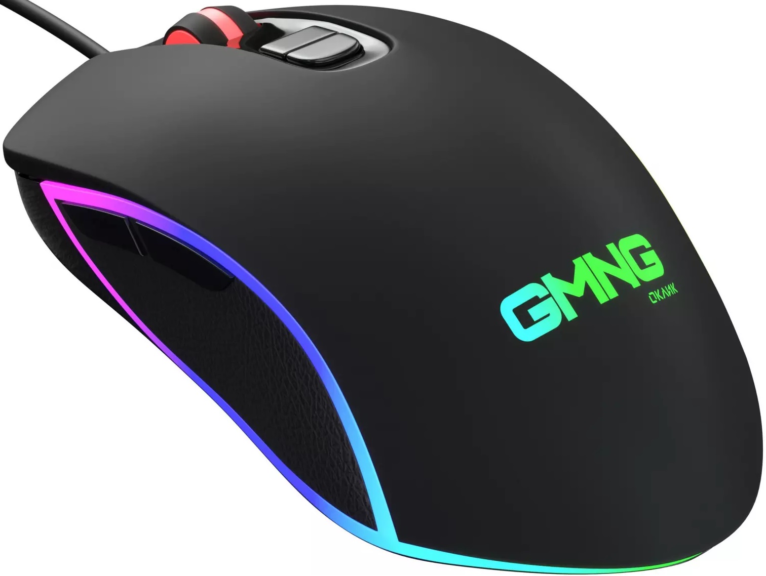 Мышь Oklick GMNG 730GM (USB, optical, 12000dpi, игровая, RGB подсветка, soft-touch, 1.8m, black)