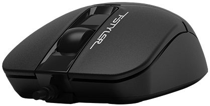 Мышь A4Tech Fstyler FM12S (USB, optical, 1200dpi, бесшумный клик, 1.5m, black)