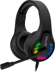 Наушники A4Tech Bloody G230 (полноразмерные закрытые, подключение по USB, с микрофоном, регулятор, подсветка, игровые, виртуальный объёмный звук 7.1, 2m, black)