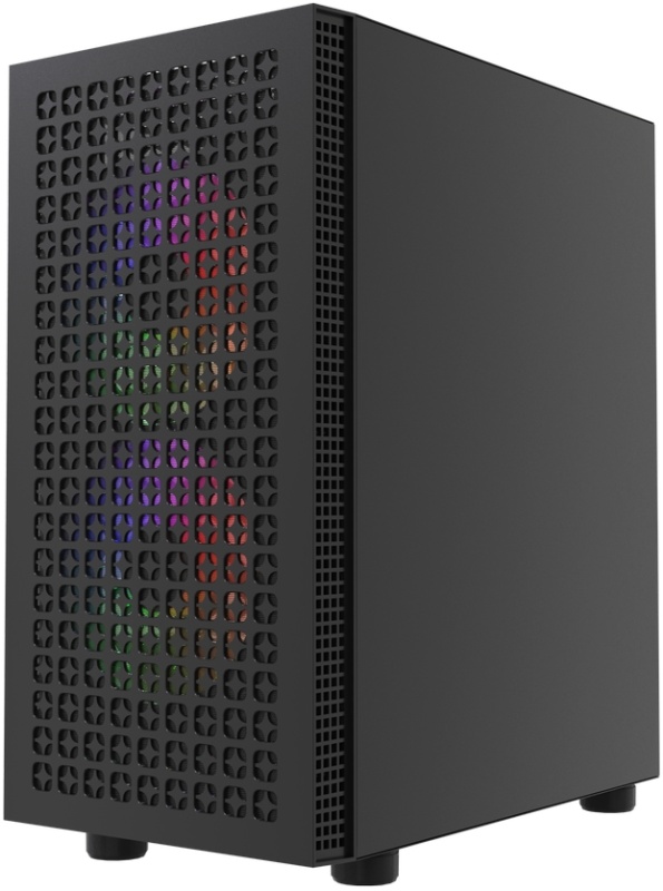 Корпус Powercase Mistral Micro EM18 (CMMEM18B-A3) (без БП, mATX, USB3.0, 3x ARGB Fan, black)