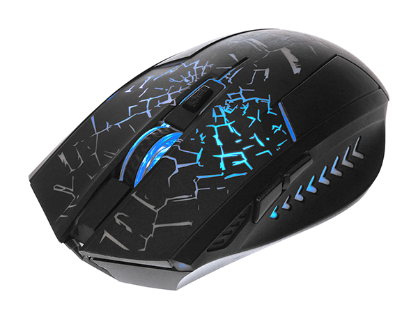 Мышь беспроводная QUMO Rush (optical, 4000dpi, игровая, аккумулятор, black)