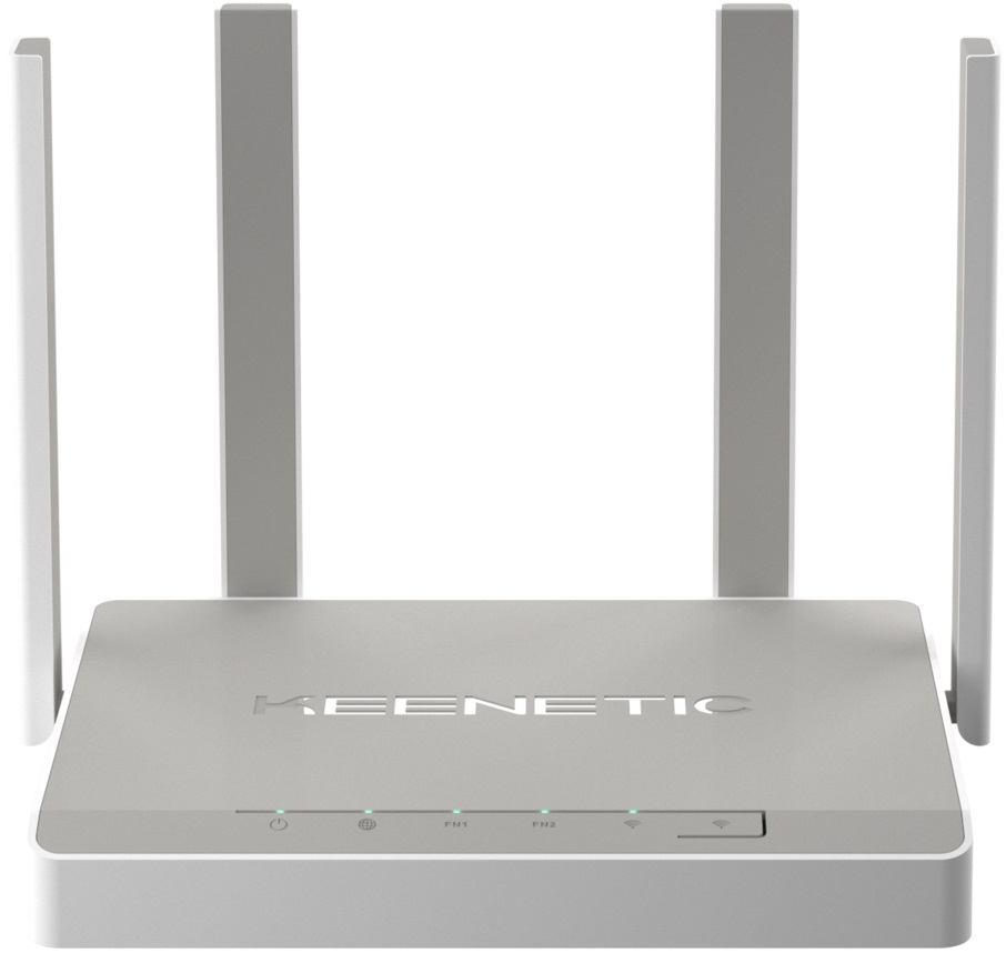 Роутер Keenetic Giga (KN-1011) (574/1201Mbps, 2.4/5GHz, 4 port, 1000Mbps, 4 внешние несъёмные антенны 5dBi, порт SFP 1000Mbps, 2*USB, Bluetooth 5.1, USB Printer/FTP Server/3G/4G/LTE, grey-white)