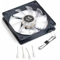 Вентилятор ZALMAN ZM-F3 FDB (SF) (120x120x25mm, FDB, Shark Fin Blade, 1200rpm, 23dBa, 3pin, blue-transparent) RTL