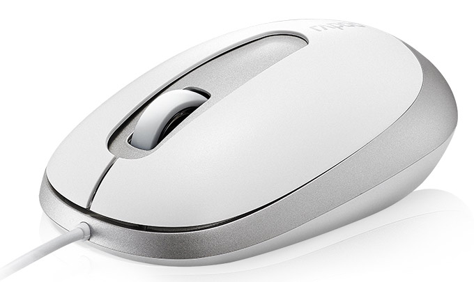 Мышь Rapoo N3200 (USB, optical, 1000dpi, white-silver)