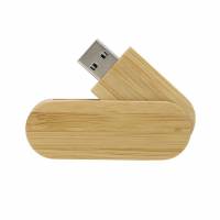 Флеш накопитель - Брелок USB 2.0 32Gb (carbonized bamboo)