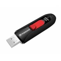 Флеш накопитель USB 2.0 16Gb Transcend JetFlash 590K (TS16GJF590K, black-red)