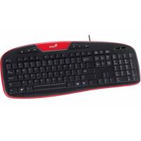 Клавиатура Genius KB-M205 (red, Multimedia, USB)