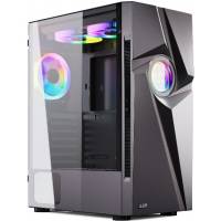 Корпус ABR GQ-7 (без БП, ATX, USB3.0, 3x RGB Fan, black)