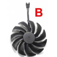 Вентилятор для видеокарт InRobert (88mm, (B) против часовой, 12V, 0.5A, Gigabyte GTX1050Ti / GTX1060 / RX580 / RX480 / RX580 / RX470 / RX570, sleeve, 4pin) OEM