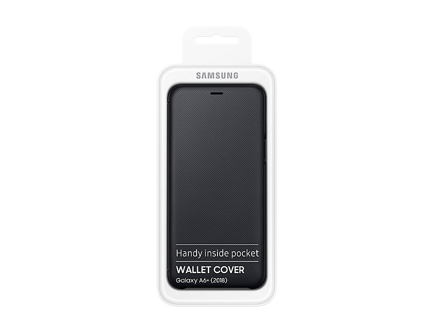 Чехол клип-кейс Samsung EF-WA605CBEGRU (для Samsung Galaxy A6+, wallet, black)