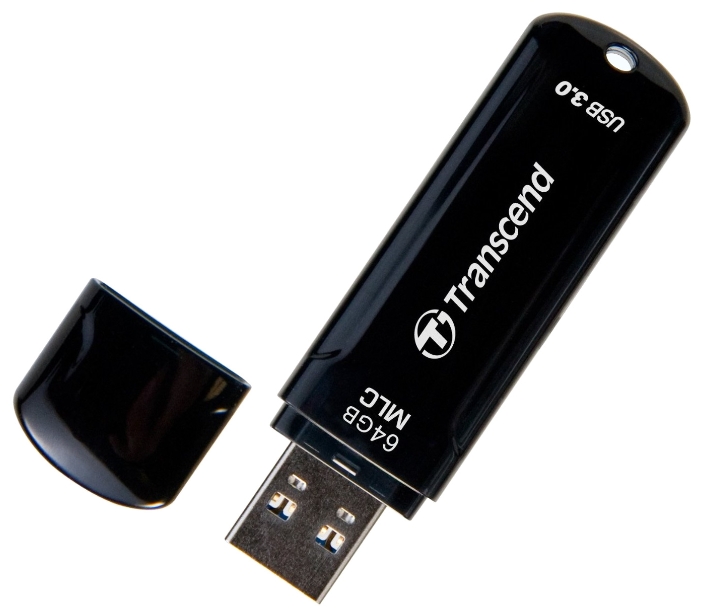 Флеш накопитель USB 3.1 64Gb Transcend JetFlash 750K (TS64GJF750K, 130Mb/s, black)