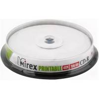 Диск CD-R Mirex (700Mb, 48x, Printable, 10шт., cake box)