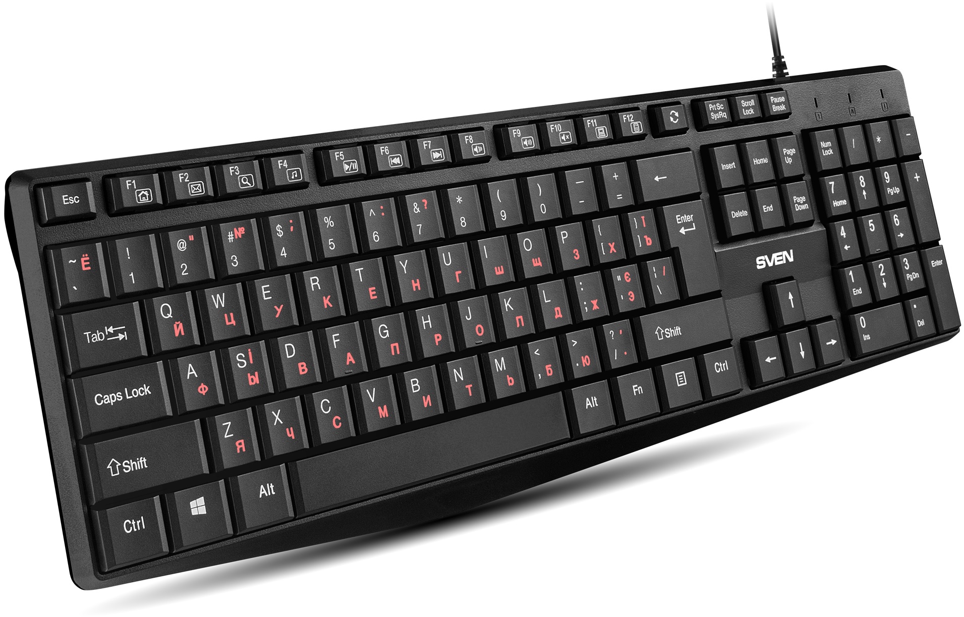 Клавиатура Sven KB-S305 (USB, мультимедийная, black)