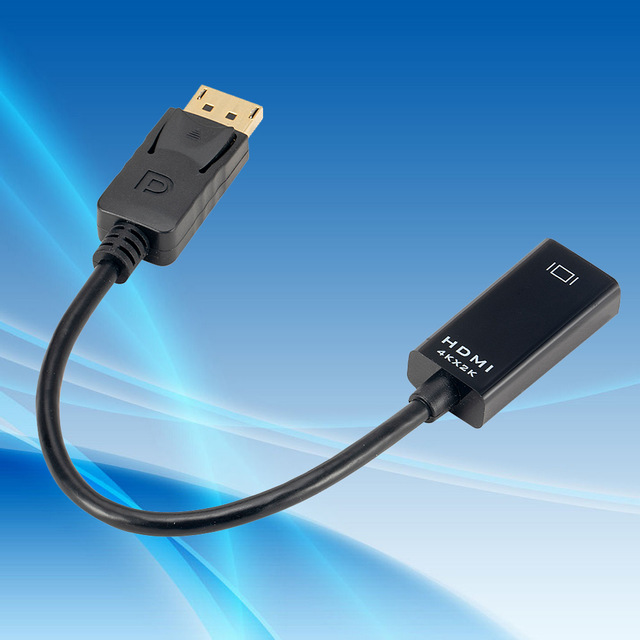 Переходник Display Port (m) - HDMI (f) (4K, 0.2m, black)