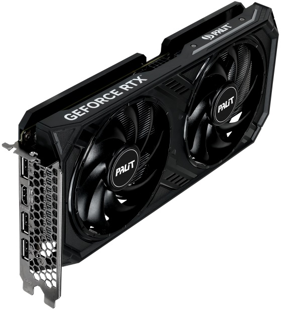 Видеокарта Palit GF RTX4060 DUAL OC 8Gb (NE64060T19P1-1070D, 128bit, GDDR6, HDMI+3xDP) OEM