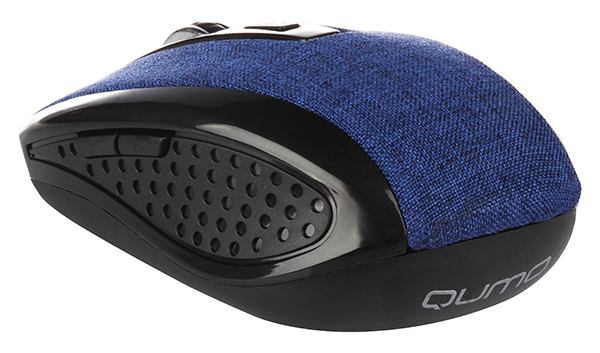 Мышь беспроводная QUMO Denim (optical, 1600dpi, 2xAAA, ткань)