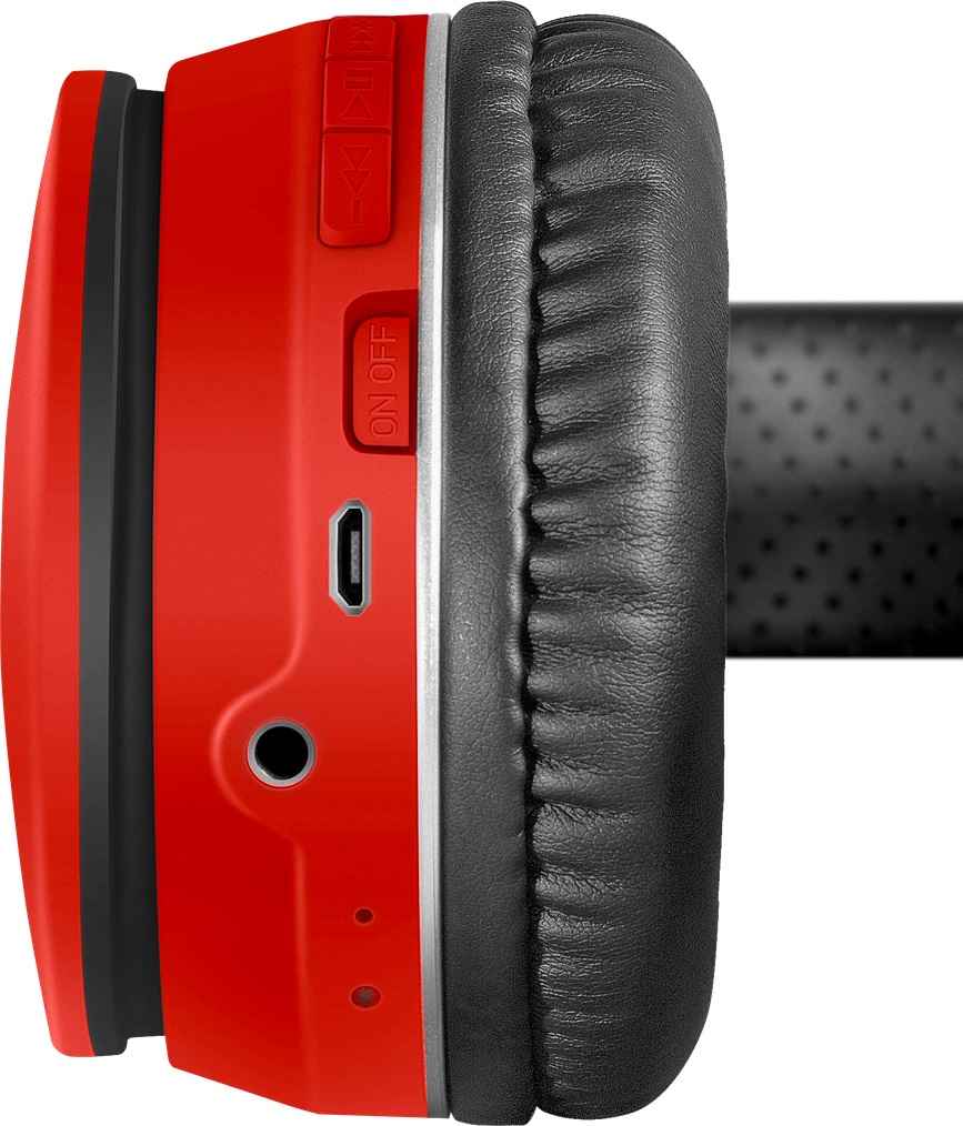 Гарнитура Defender FreeMotion B580 (полноразмерная закрытая, беспроводная, Bluetooth 5.0, с микрофоном, до 8 часов работы от батареи, складная, soft-touch, red)