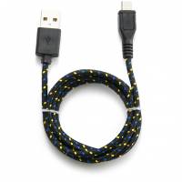 Кабель USB 2.0 Am - micro USB 1.0m (KC-mUSB2nbk, нейлоновая оплетка, black) Konoos