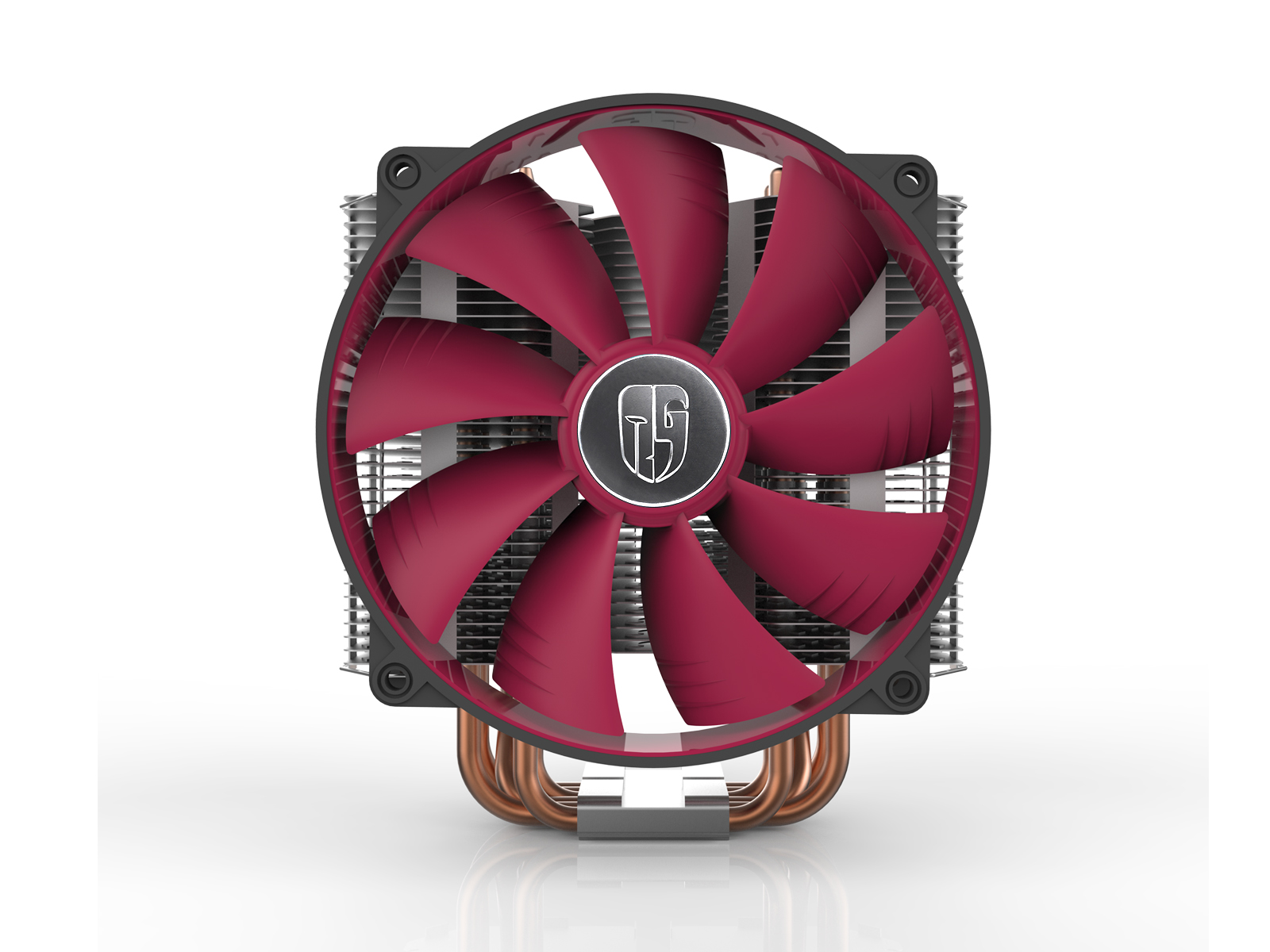 Вентилятор DEEPCOOL REDHAT (1150/1151/1155/1156/1200/1366/2011/775/AM2/AM3/AM4/FM1/FM2, 140mm, 300-1400rpm, 13-31dBa, 6 тепловых трубок, полированное основание, 4pin, 250W) RTL