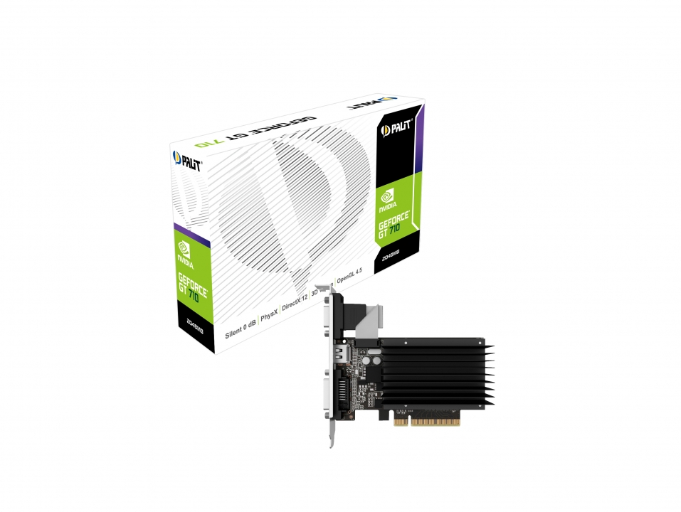 Видеокарта Palit GF GT710 2Gb (64bit, DDR3, HDMI+DVI+CRT) RTL