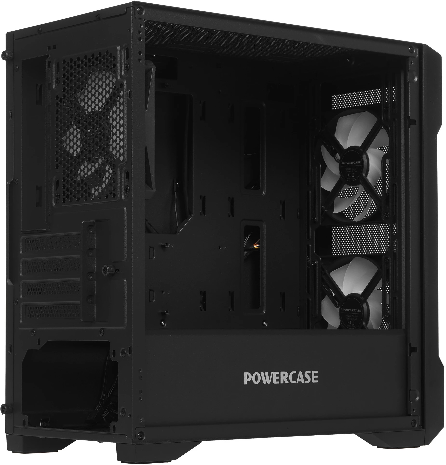 Корпус Powercase Mistral Micro X3B ARGB (CMMXB-A3) (без БП, mATX, USB3.0, 3x ARGB Fan, black)