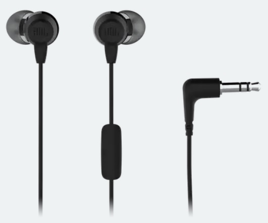 Наушники JBL C50HI (затычки, для мобильных устройств, с микрофоном, 1.2m, black)
