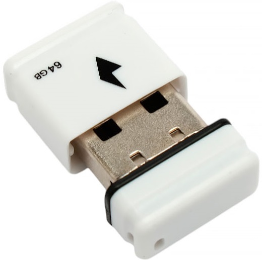 Флеш накопитель USB 2.0 64Gb Gembird (GFL-2.0-64mini, white)