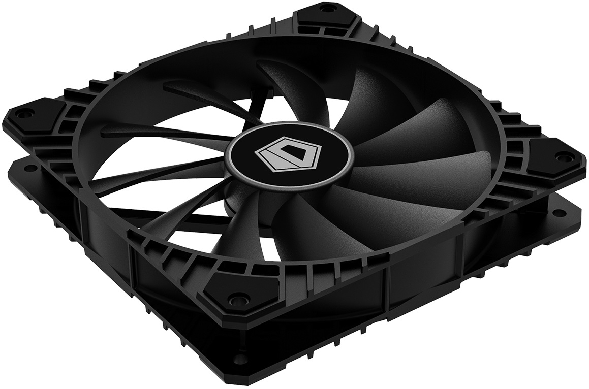 Вентилятор ID-Cooling WF-14025-XT-BLACK (140x140x25mm, Hydro, 800-1600rpm, 17-33dBa, 4pin, PWM, black) RTL