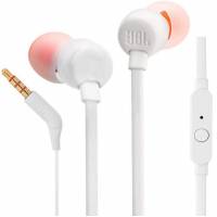 Наушники JBL TUNE 110 (затычки, для мобильных устройств, с микрофоном, 1.2m, white)