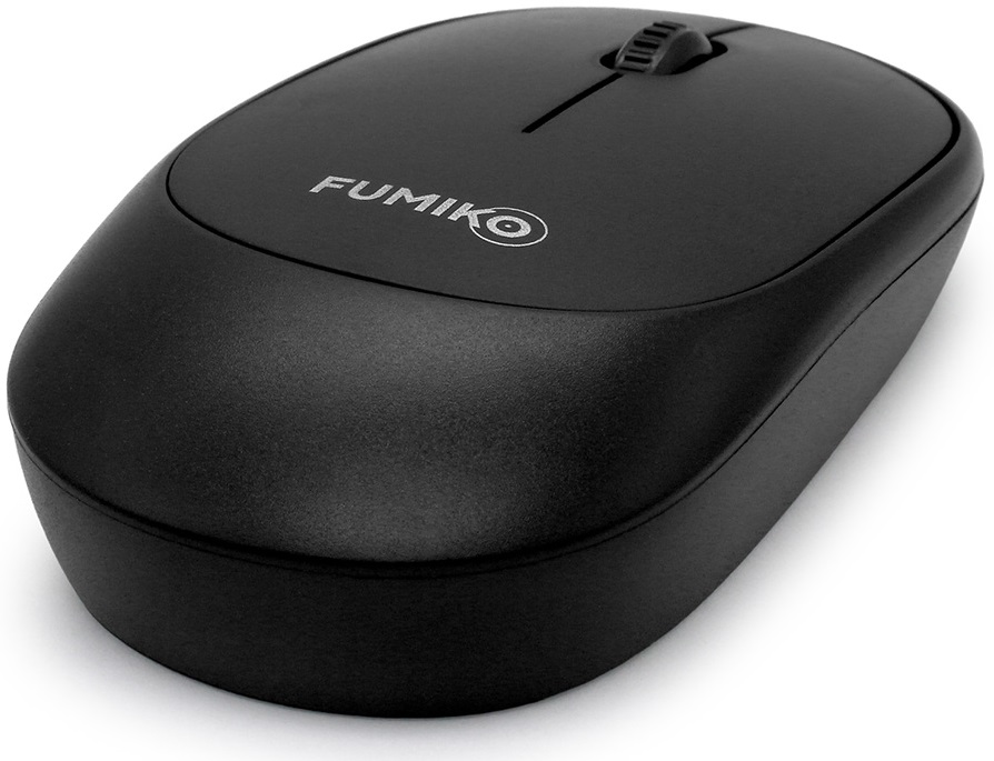 Мышь беспроводная FUMIKO VIVID FMA-06-K (optical, 1000dpi, AA (нет в комплекте), black)
