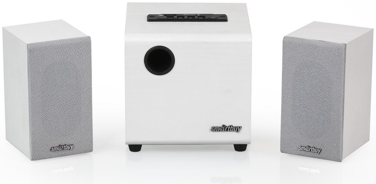 Колонки SmartBuy SPARTA SBA-210 (12W, SD, USB, FM, MP3, WMA, white)