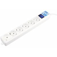 Сетевой фильтр КУБ (Powercube SPL(5+1)-16B-P-5M, серия Про, 6 розеток, 5 метров, 16A, white) RTL