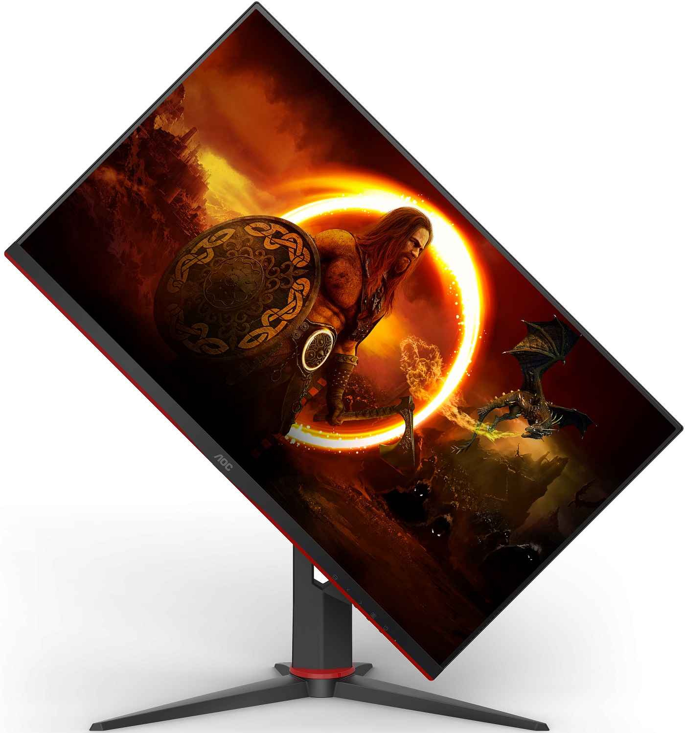 Монитор AOC 23.8" 24G2SU black-red
