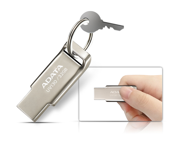 Флеш накопитель USB 2.0 8Gb ADATA UV130 (AUV130-8G-RGD, gold)