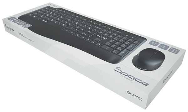 Клавиатура+мышь беспроводные QUMO Space K57/M75 (black)