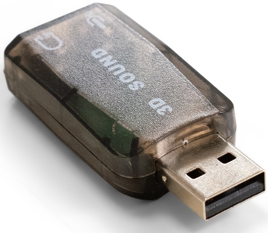 Звуковая карта ExeGate EX-AU-01N (2.0, USB, black) OEM