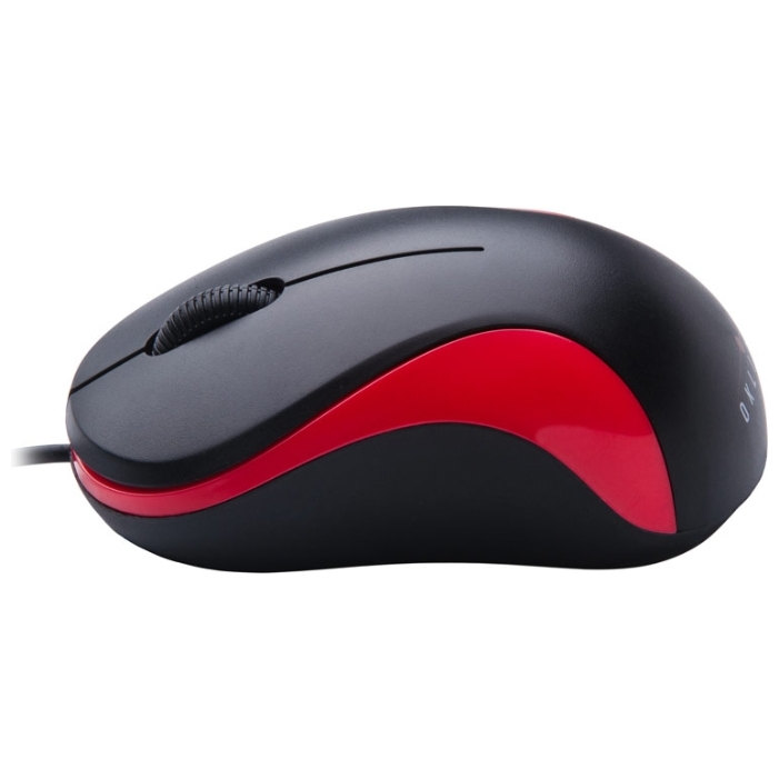 Мышь Oklick 115S (USB, optical, 1000dpi, 1.2m, black-red)