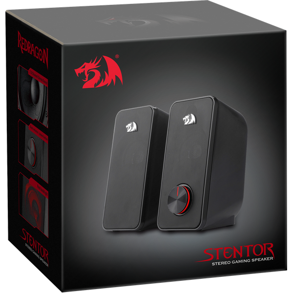 Колонки Redragon Stentor (2х3W, USB, black-red)