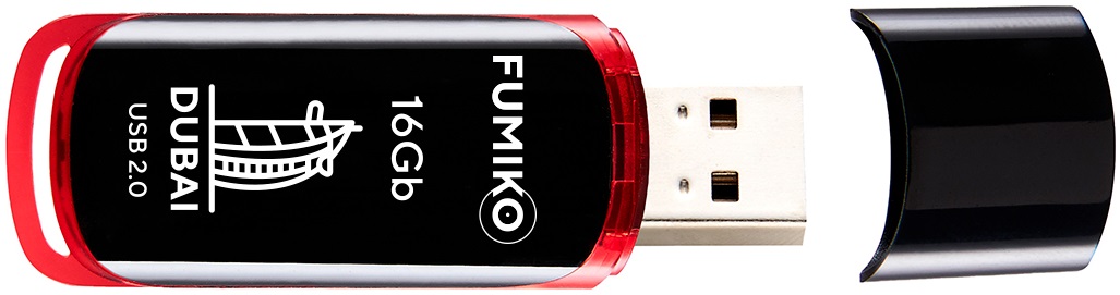 Флеш накопитель USB 2.0 16Gb FUMIKO DUBAI (FDI-03, black)