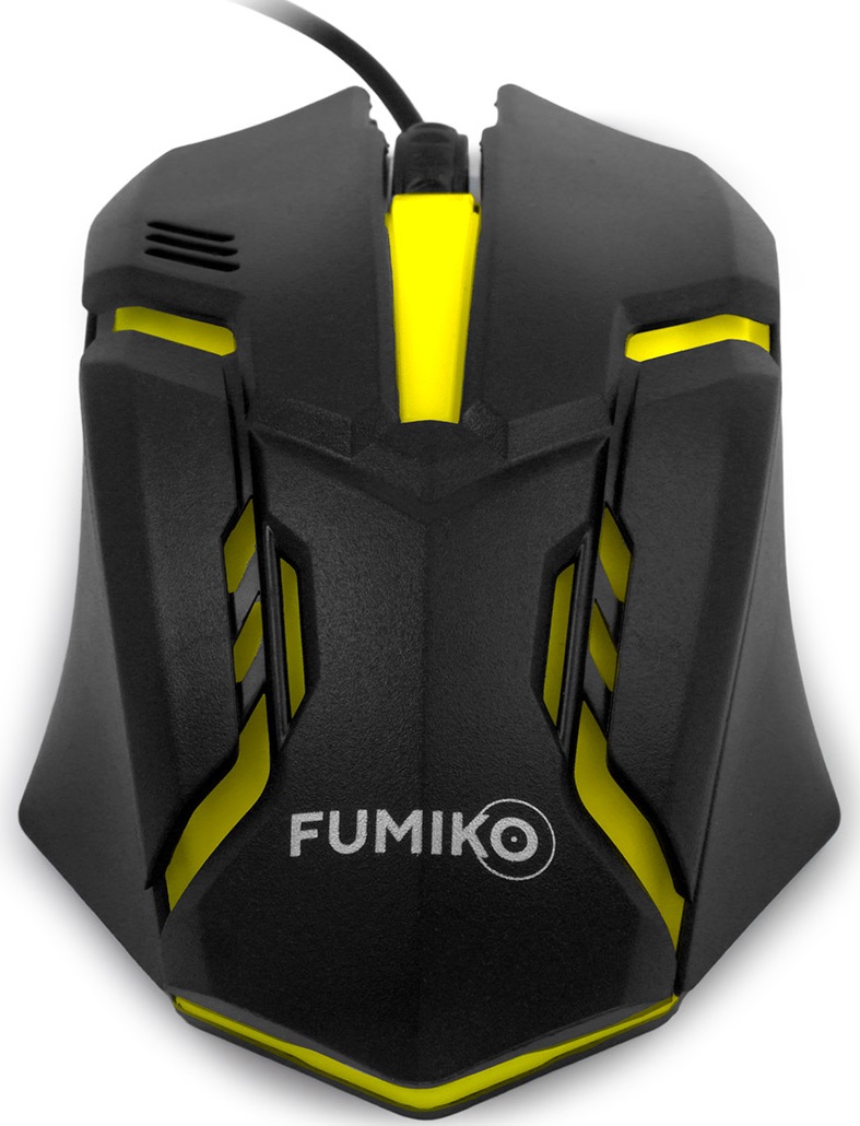 Мышь FUMIKO VENOMOUS FMW-05L-K (optical, 1000dpi, RGB подсветка, 1.2m, black)