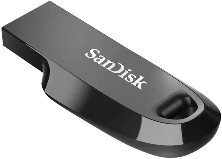 Флеш накопитель USB 3.2 64Gb SanDisk Ultra Curve (SDCZ550-064G-G46, 100/40MB/s, black)