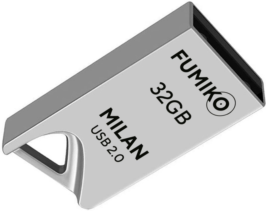 Флеш накопитель USB 2.0 32Gb FUMIKO MILAN (FMN-04, silver)