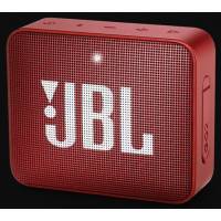 Колонка JBL GO 2 (3W, портативная, аккумулятор 730mAh, до 5ч, Bluetooth v.4.1, микрофон, громкая связь, AUX, защита от воды, ruby red)